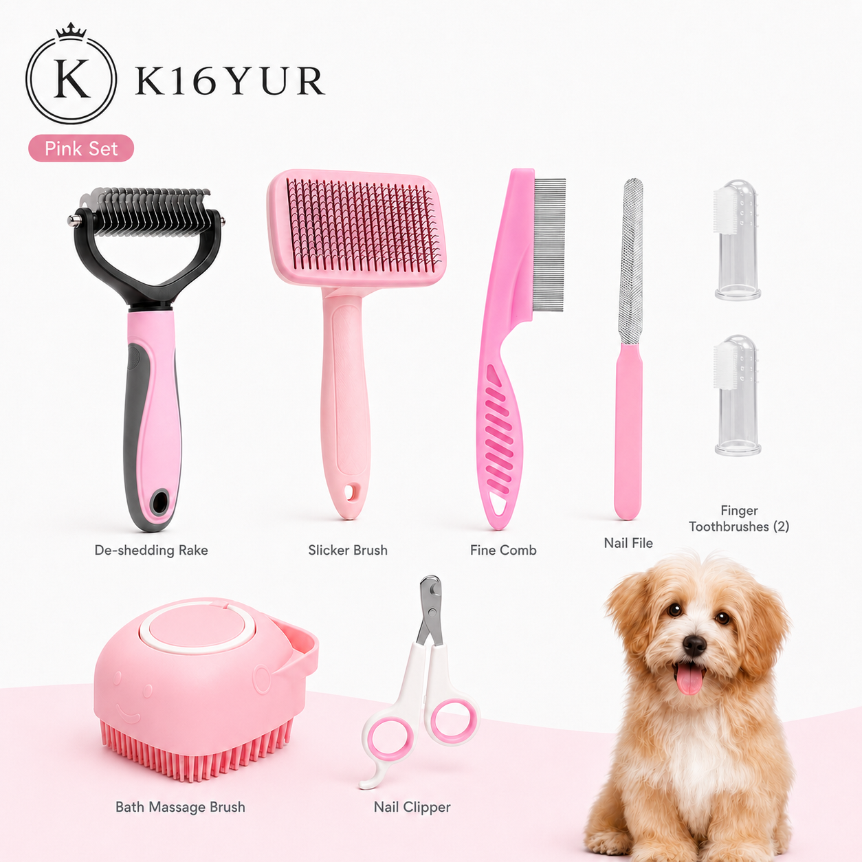 8-In-1 Pet Grooming Kit