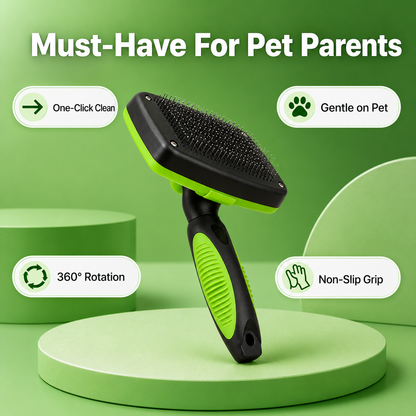 Self-Cleaning Pet Slicker Brush